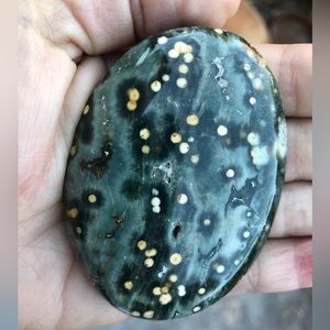Large ocean jasper palm stone
